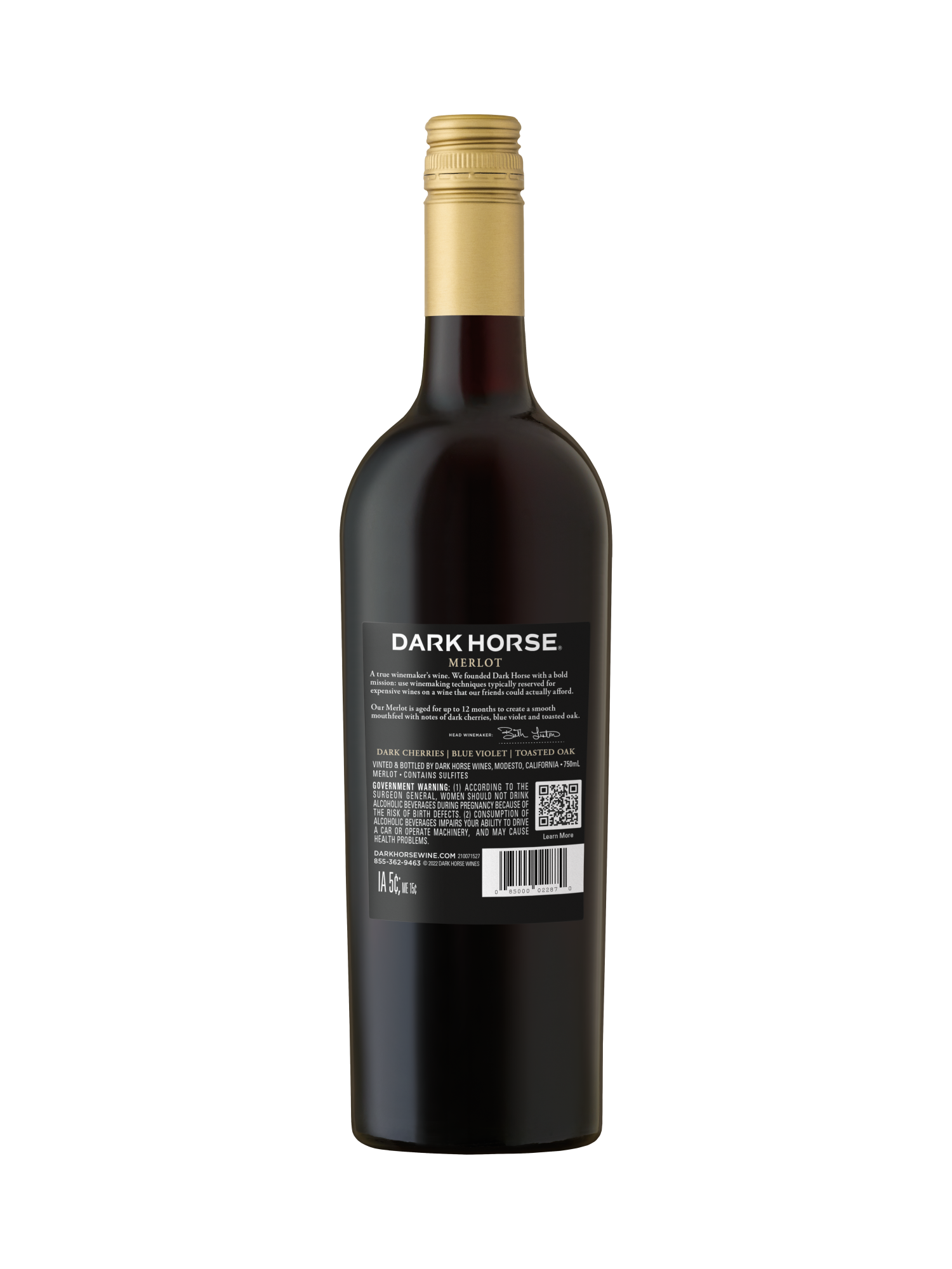 Dark Horse Merlot V21 750ML image number 2